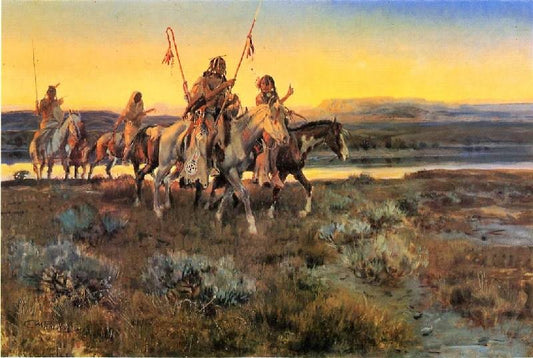 Piegans by Charles Marion Russell