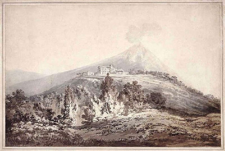 Vesuvius And The Convent Of San Salvatore by Joseph Turner