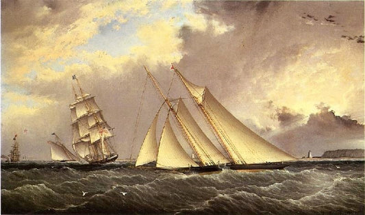 The ’Dauntless’ Off Sandy Hook by James E. Buttersworth