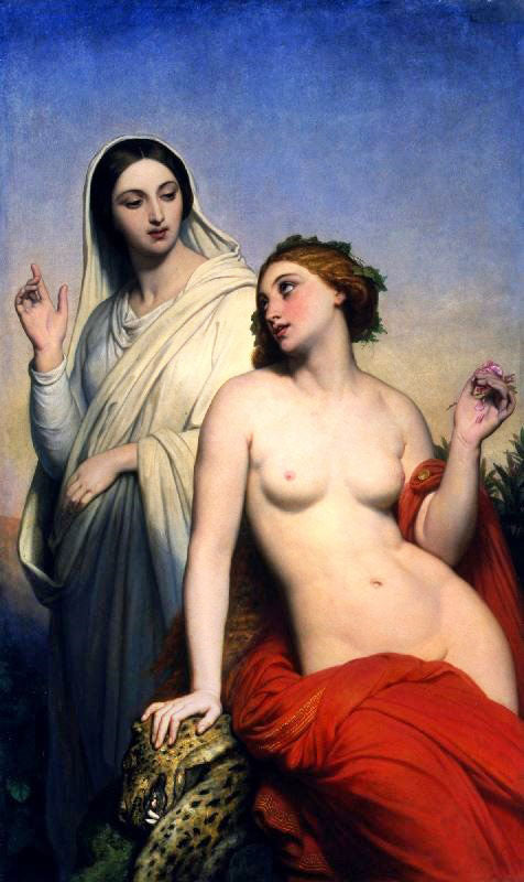 Heavenly Love And Earthly Love by Ary Scheffer