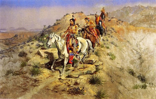 On The Warpath by Charles Marion Russell