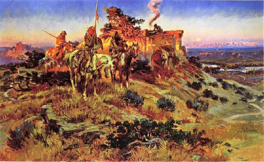 Smoke Talk by Charles Marion Russell