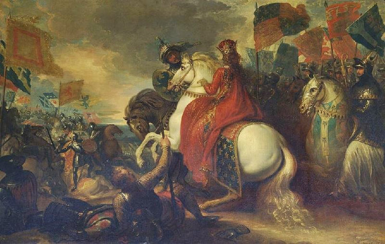 Queen Philippa At The Battle Of Neville’S Cross by Benjamin West