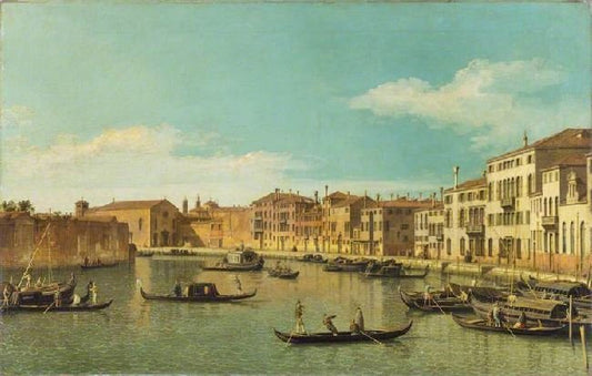 The Canale Di Santa Chiari by Canaletto