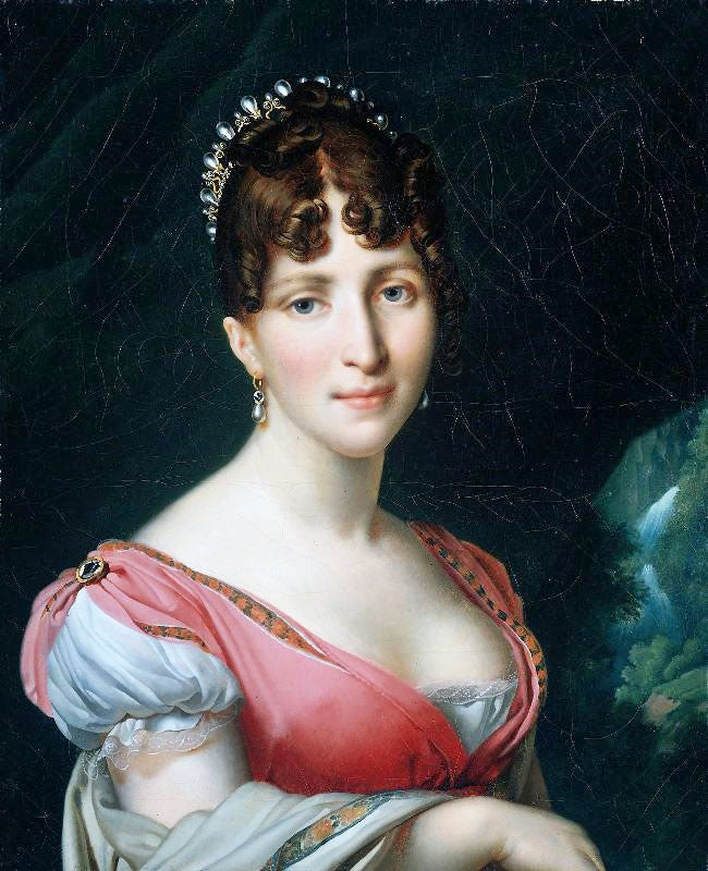 Portrait Of Hortense De Beauharnais by Anne-Louis Girodet de Roussy-Trioson