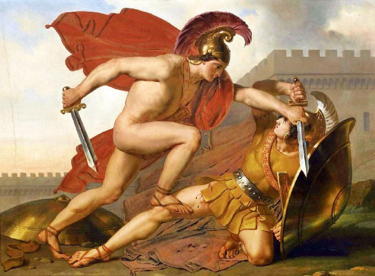 The Fight by Anne-Louis Girodet de Roussy-Trioson