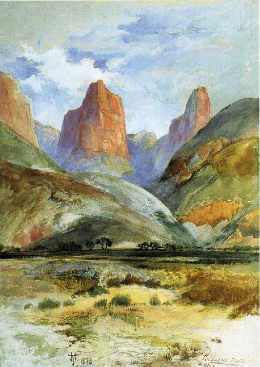 Colburn’S Butte ,South Utah by Thomas Moran