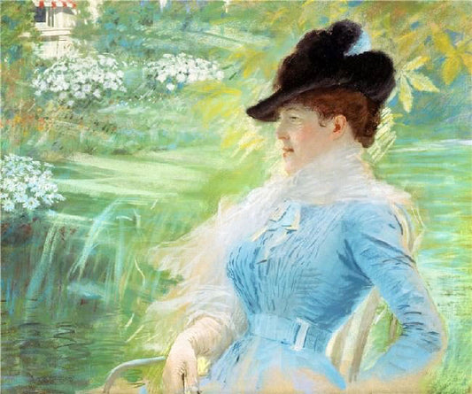 Lady In The Garden by Giuseppe de Nittis