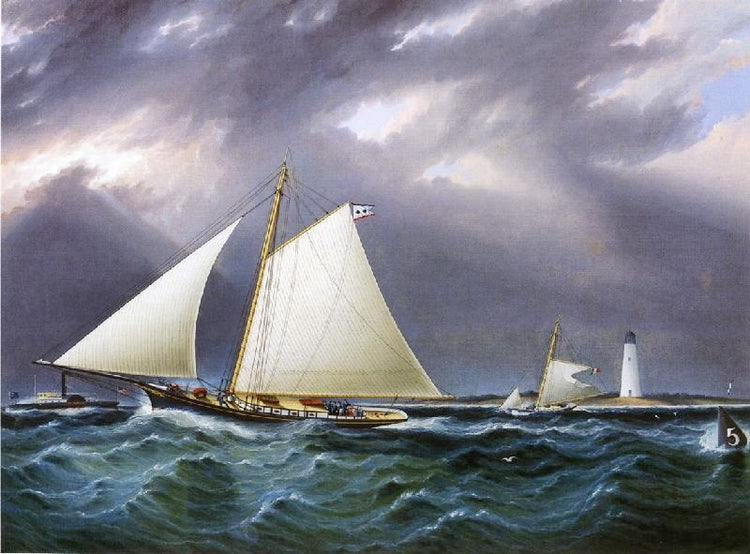The Match Between The Yachts ’Vision’ And ’Meta’, Rough Weather by James E. Buttersworth