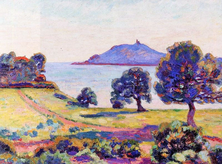Agay, The Chateau And The Signal Tower by Armand Guillaumin