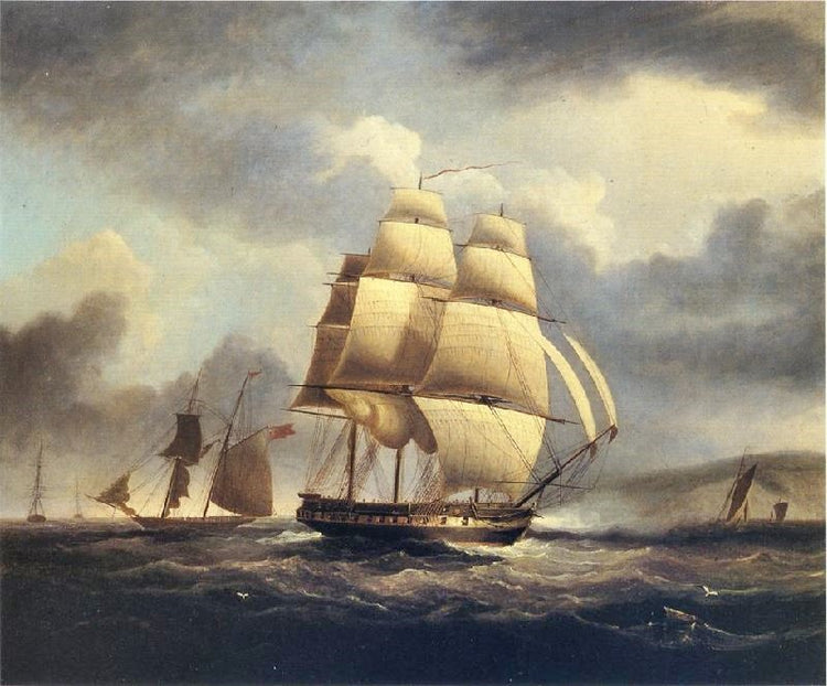 Frigate On The Thames by James E. Buttersworth
