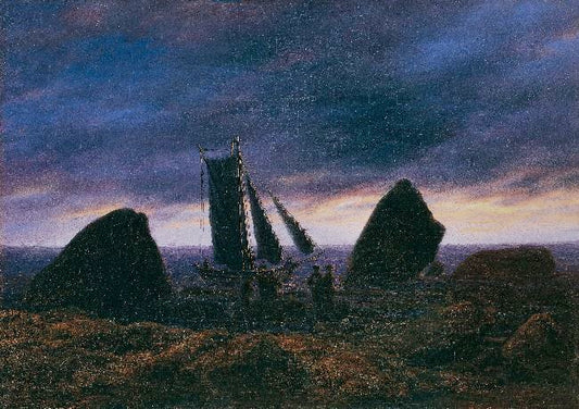 Fishing Boat By The Baltic Sea by Caspar David Friedrich