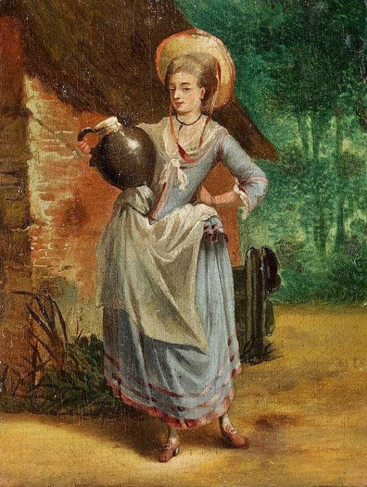 Woman Carrying Water by Jean-Frédéric Schall