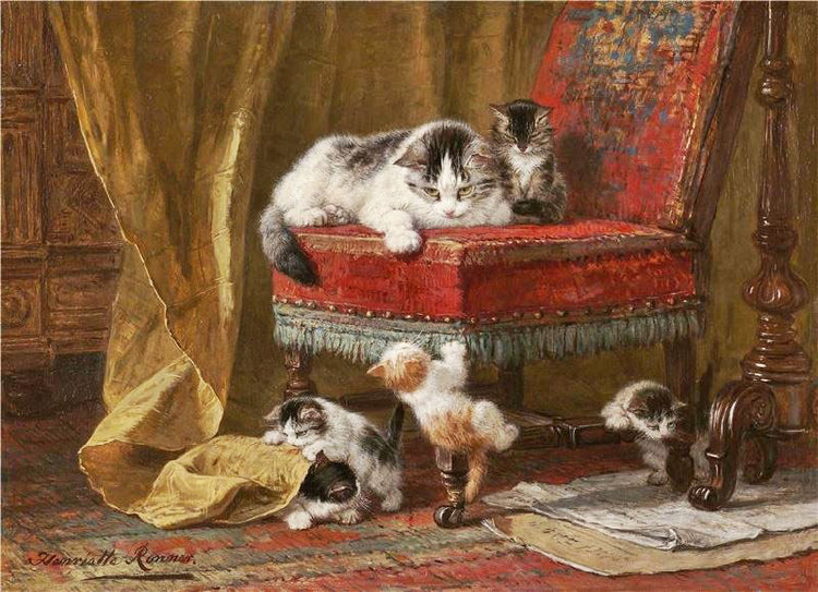 Mother’S Pride by Henriette Ronner-Knip