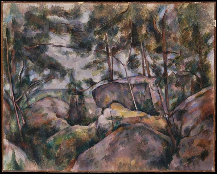 Rocks In The Forest by Paul Cézanne