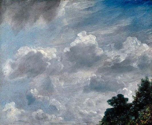 Cloud Study, Hampstead; Tree At Right by John Constable