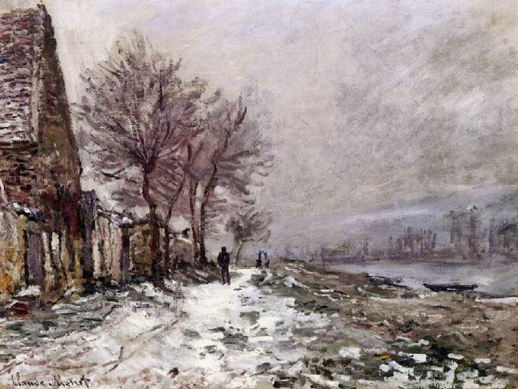 Lavacourt In Winter by Claude Oscar Monet
