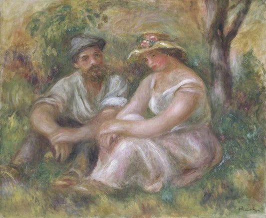 Conversation by Pierre Auguste Renoir