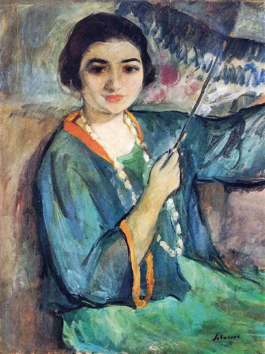 Nono With Umbrella by Henri Lebasque