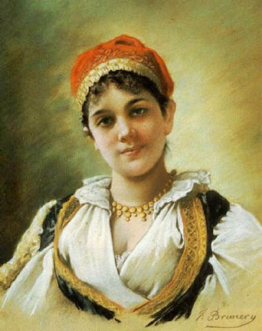 An Italian Beauty by Francois Bruner