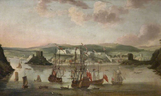 Plymouth In 1666 by Willem van de Velde