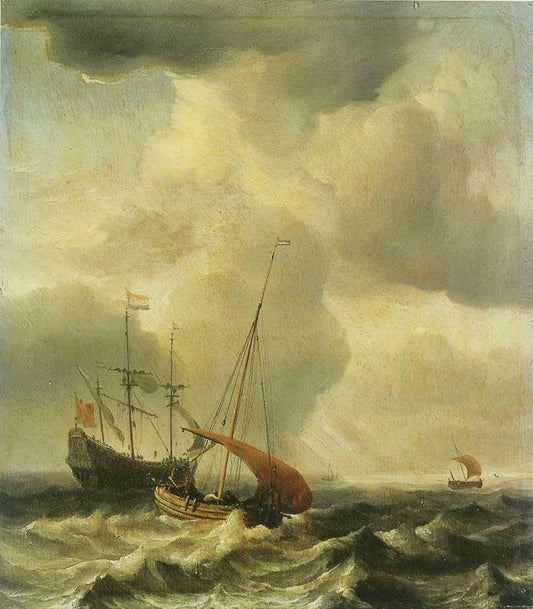 Storm At Sea by Willem van de Velde