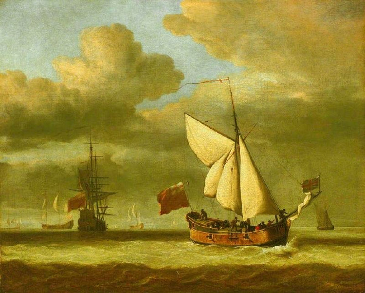 The ’Royal Escape’ Close-Hauled In A Breeze by Willem van de Velde