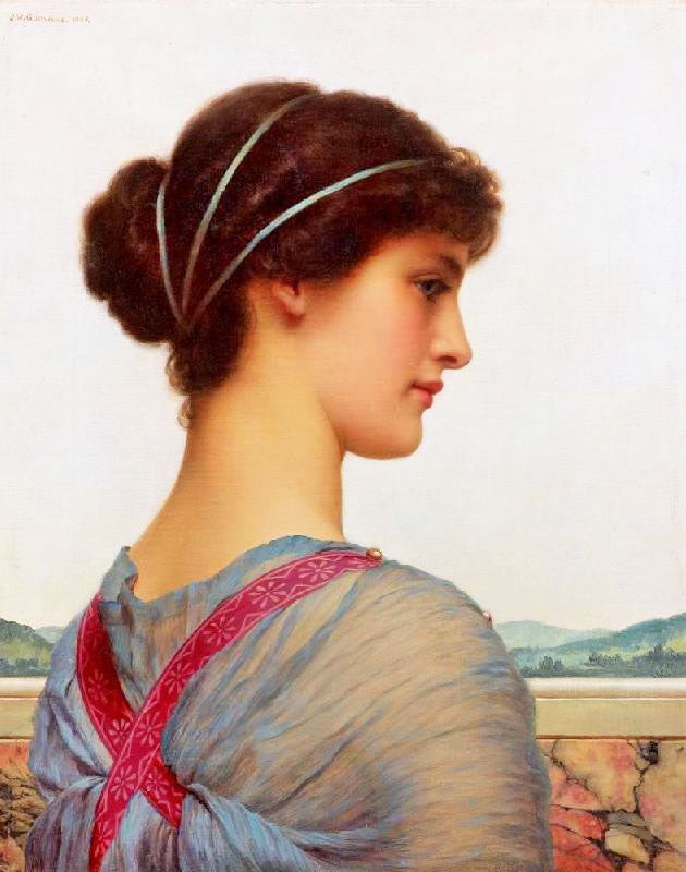 A Classical Beauty by John William Godward