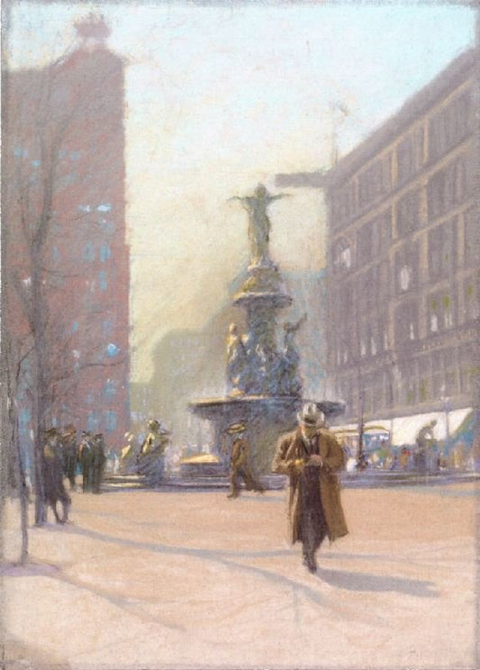 Fountain Square by Edward Potthast