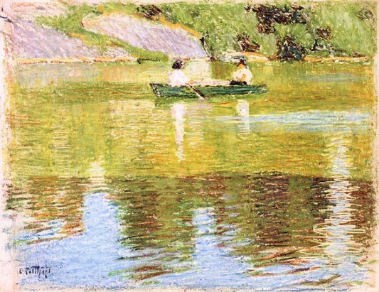 Boating In Central Park by Edward Potthast