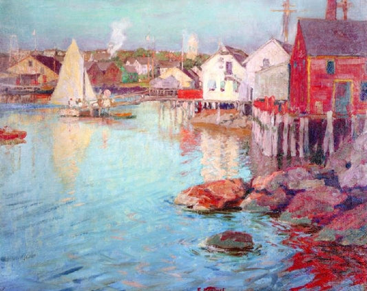 Ferry Landing by Edward Potthast