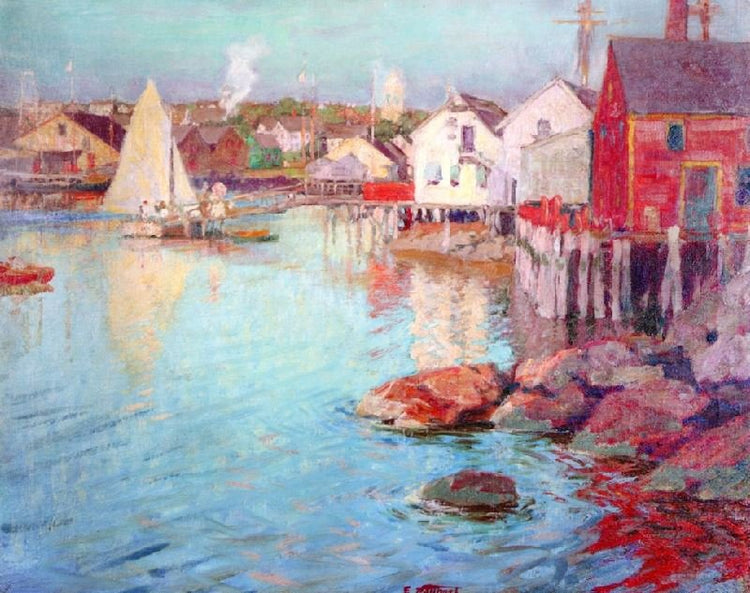 Ferry Landing by Edward Potthast