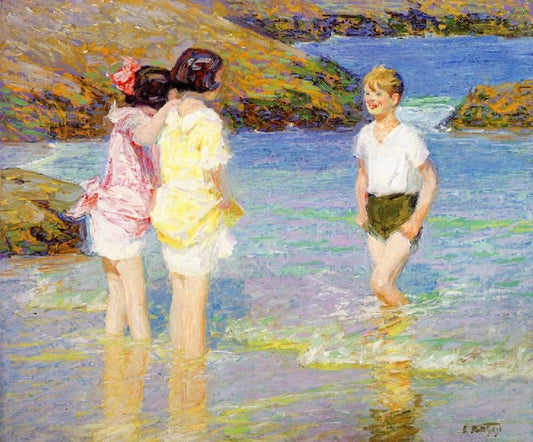 Children Wading by Edward Potthast