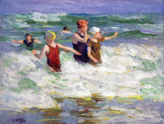 Surf Bathing by Edward Potthast