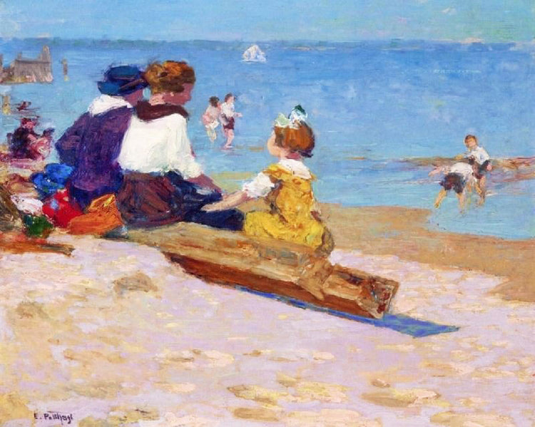 At The Beach 1920 by Edward Potthast