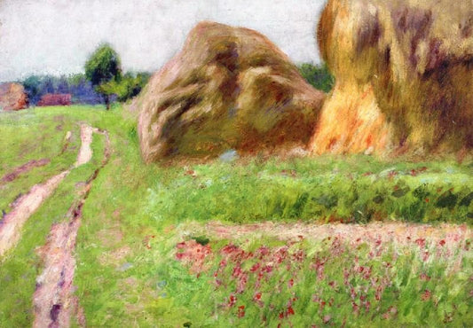 Haystacks by Edward Potthast