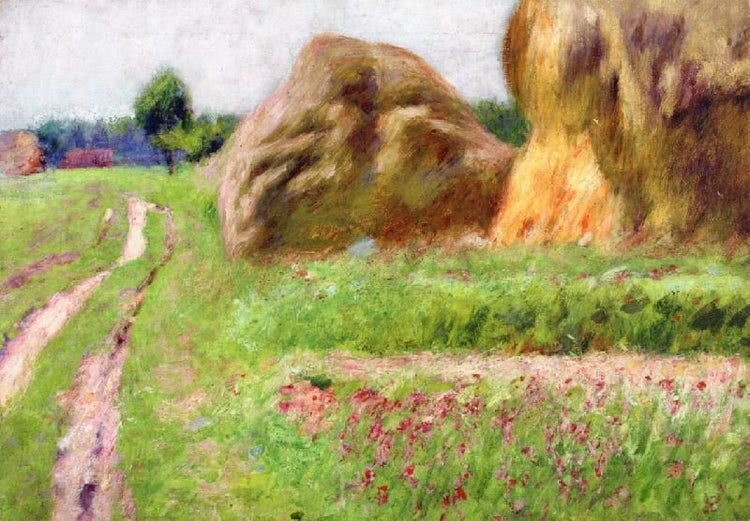 Haystacks by Edward Potthast