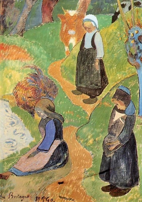 In Brittany by Paul Gauguin