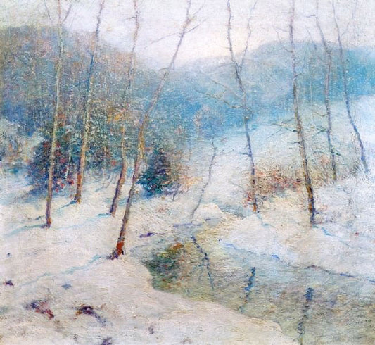 Snowy Winter Stream by Ernest Albert