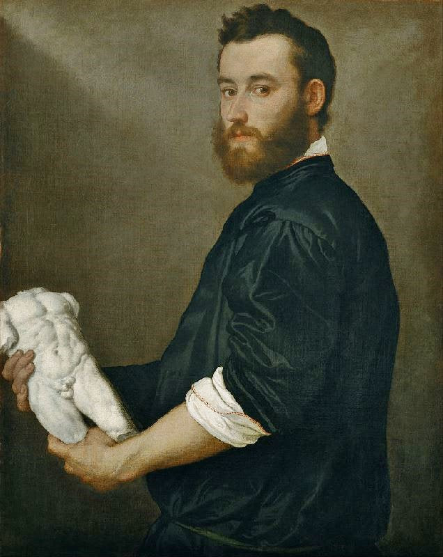 The Sculptor Alessandro Vittoria by Giovanni Battista Moroni