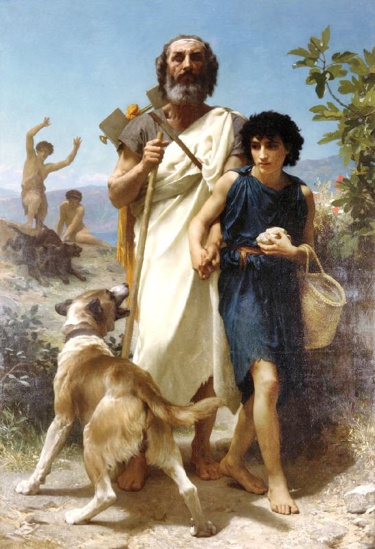 Homer And His Guide by William Bouguereau