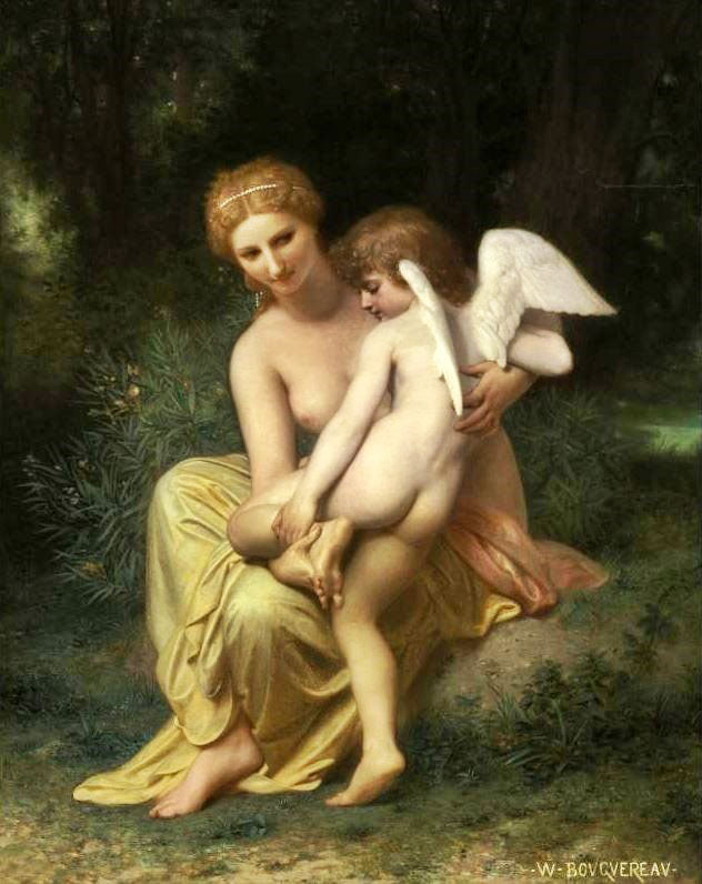 Wounded Cupid by William Bouguereau