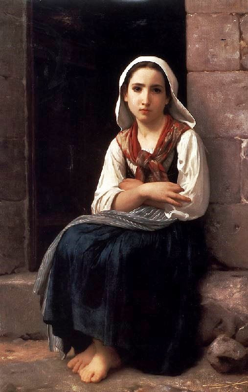 Yvonette (Large Version) by William Bouguereau