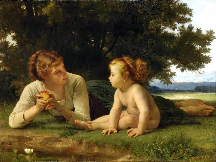 Tentation (Small Version) by William Bouguereau
