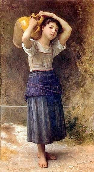 Young Water Carrier by William Bouguereau