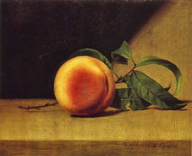 Still Life With Peach by Raphaelle Peale