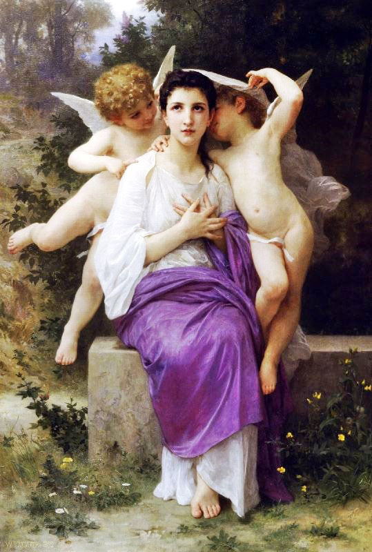 The Heart’S Awakening by William Bouguereau