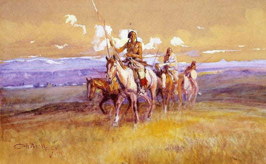Indian Party by Charles Marion Russell