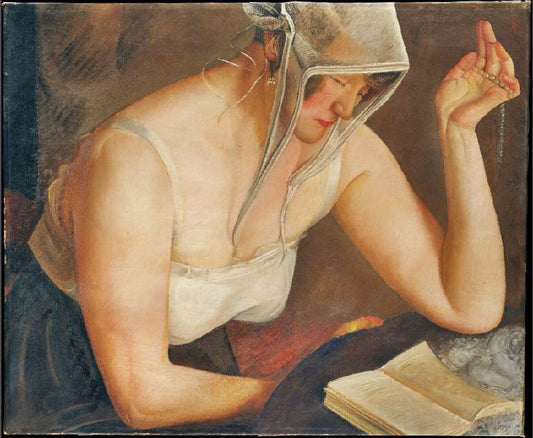 Woman Reading by Boris Grigoriev