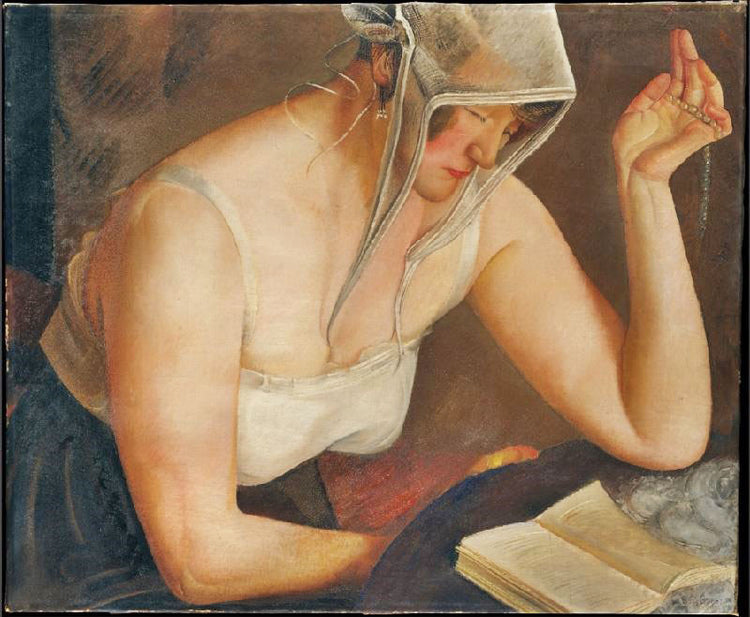 Woman Reading by Boris Grigoriev